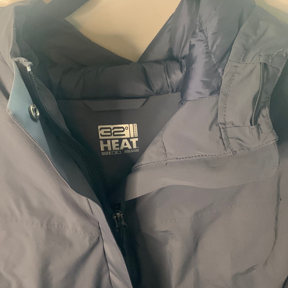 32 Degrees Heat. Packable Down Jacket. Charcoal G… - image 5